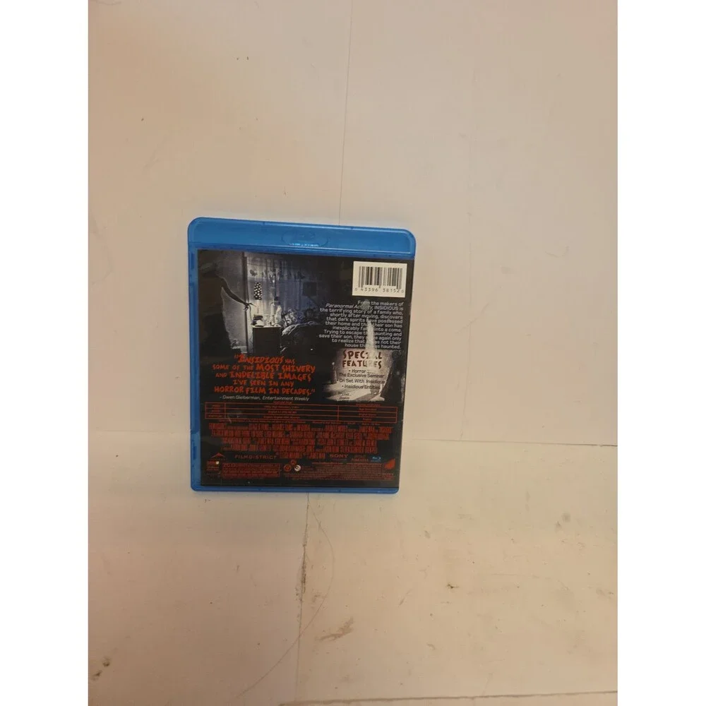 Insidious Blu ray Movie Patrick Wilson Rose Byrne James Wan Horror Cult Classic